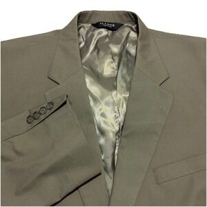 Jos. A. Bank Mens 48L Gray Cotton Polyester Two Piece Suit 43L Pants Solid